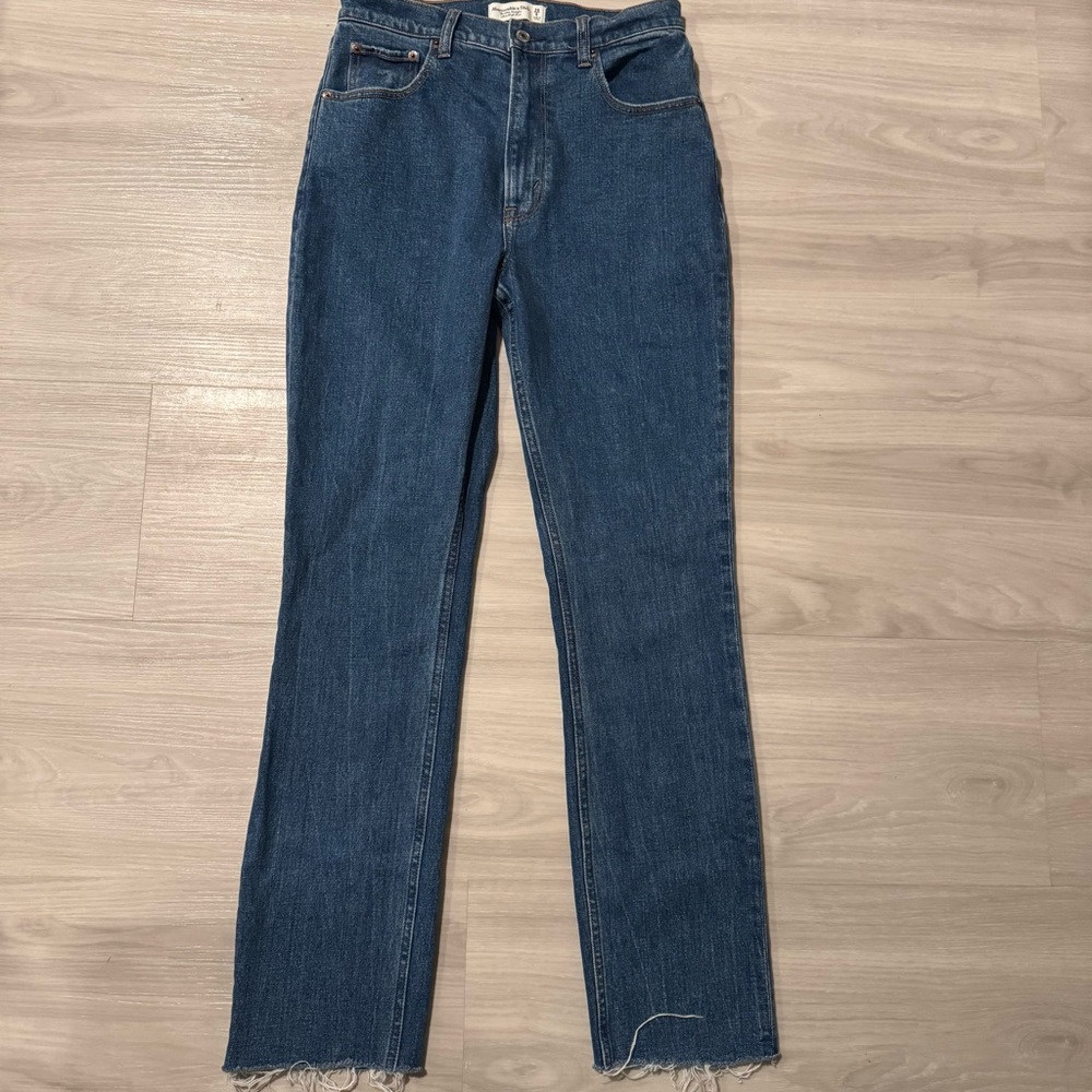 Abercrombie & Fitch The Slim Straight ultra high rise jeans size 6 / 28 waist - Picture 2 of 11